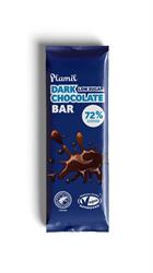 Plamil A low sugar rich dark intense 72% Cocoa Chocolate Bar 40g
