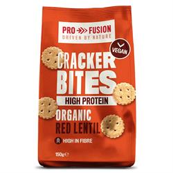 Profusion Organic High Protein Red Lentil Cracker Bites 150g