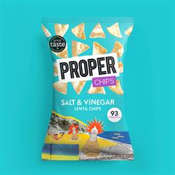 Properchips Salt & Vinegar Lentil Chips 85g