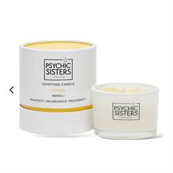 Psychic Sisters Large Citrine Gemstone Candle