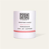 Psychic Sisters Large Rose Quartz Gemstone Candle