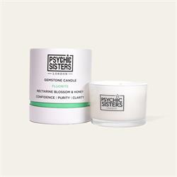 Psychic Sisters Large Fluorite Gemstone Candle