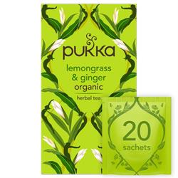 Pukka Herbs Pukka Organic Lemongrass & Ginger Herbal Tea 20 sachets