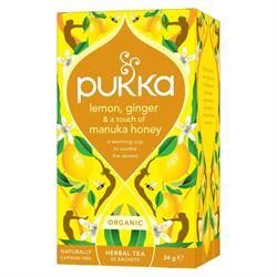 Pukka Herbs Lemon Ginger & a touch of Manuka Honey Tea x 20 sachets