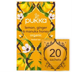 Pukka Herbs Pukka Lemon Ginger & Manuka Honey Herbal Tea x 20 sachets