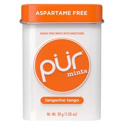 Pur Gum ASPARTAME FREE MINTS - Tangerine Tango 30g Tin