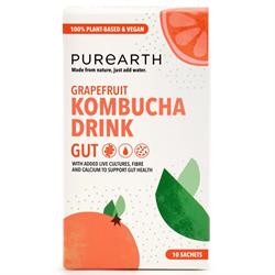 Purearth Purearth Gut Kombucha Drink Powder 10x5g sachets Vegan Low-Cal Sugar free