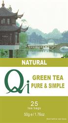 Qi Green Tea Pure and Simple 50g 25 Tea bags