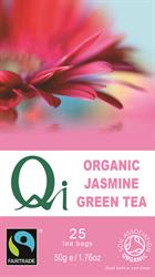 Qi Organic Green Tea & Jasmine (25 Bags)