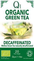 Qi Qi Organic Decaffeinated Green Tea 20 bags / 32g