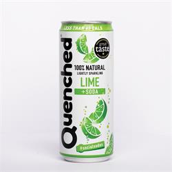 Quenched Quenched Lime + Soda Drink 330ml