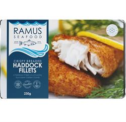 Ramus Seafood Ramus Seafood Frozen Crispy Breaded Haddock 240g