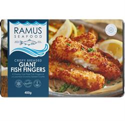 Ramus Seafood Ramus Seafood Frozen Crispy Breaded Fish Fingers 350g