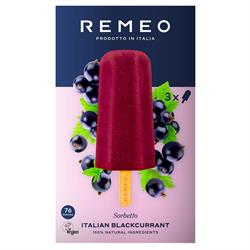 Remeo REMEO Blackcurrant Sorbetto Sticks Multipack 3x70ml