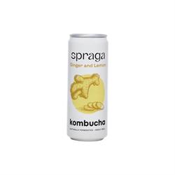 Spraga Raw & Organic Kombucha Lemon & Ginger 330ml