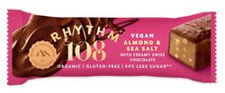 Rhythm 108 A Swiss chocolate coated bar - Sweet 'N' Salty Almond flavour.