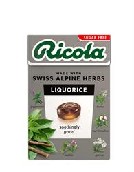 Ricola Liquorice Sugar Free sweets Box 45g