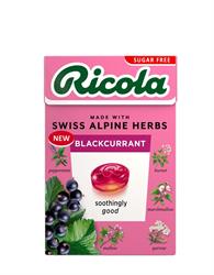 Ricola RICOLA Blackcurrant 45g Box Sugar Free