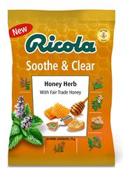 Ricola Soothe & Clear Honey Herb 75g