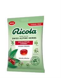 Ricola RICOLA Eucalyptus Cherry 70g Bag Sugar Free