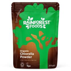 Rainforest Foods Organic Broken Cell Wall Chlorella Powder 200g