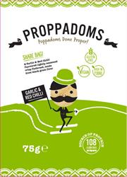 Proppadoms Garlic & Red Chilli Proppadoms 75g