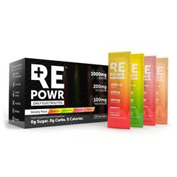REPOWR Daily Electrolytes Variety 20 Sachets Mix 1 | Clean Electrolytes For Healthy People