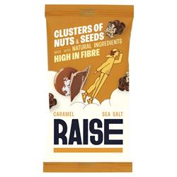 RAISE Snacks Caramel Sea Salt Chocolate Clusters of Nuts and Seeds 35g