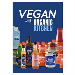 Retail Support Organic Kitchen 'Go Vegan' A2 Poster