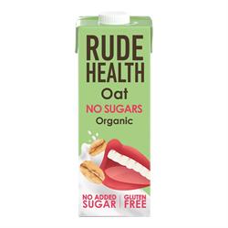 Rude Health No Sugars OatDairy FreeGluten FreeVeganOrganicNon GMO 1L