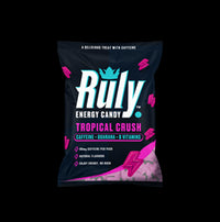 Ruly Tropical Energy Gummies 80mg Natural Caffeine Guarana B Vits. 42g