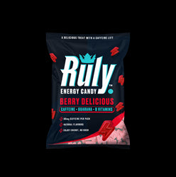 Ruly Berry Energy Gummies 80mg Natural Caffeine Guarana B Vits. 42g