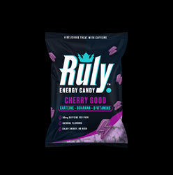 Ruly Cherry Energy Gummies 80mg Natural Caffeine Guarana B Vits. 42g