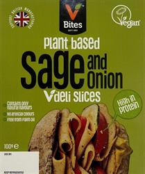 VBites Sage and Onion Slices with Coconut Oil 100g