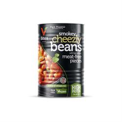 VBites Smokey Cheezly Baked Beans & High Protein Pieces 400g