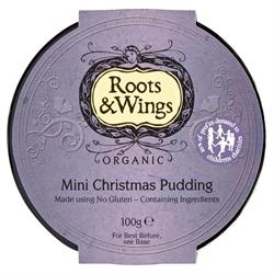 Roots and Wings Organic Gluten Free Min Christmas Pudding 100g
