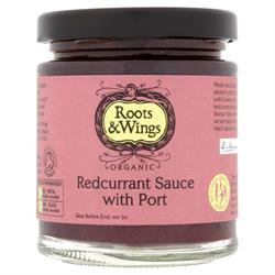 Roots and Wings Organic Redcurrant Sauce with Port 200g