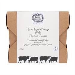 Roots and Wings Roots & Wings Organic Hand Made Fudge with Clotted Cream 300g