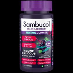 Sambucol Sambucol Black Elderberry Extra Defence Menthol Gummies