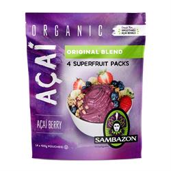 Sambazon Original Acai Superfruit Packs 4x100g