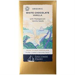 Salcombe Dairy Salcombe Dairy Organic White Chocolate Vanilla Bar 75g