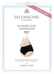 Selenacare Bladder Leak undies HIGH WAIST Black Size L