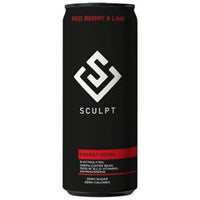 Sculpt Ashwagandha Zero Sugar Energy Drink Red Berry & Lime 250mL
