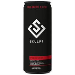 Sculpt Ashwagandha Zero Sugar Energy Drink Red Berry & Lime 250mL