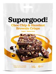 Supergood Choc Chip & Hazelnut Brownie Crisps 110g