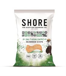 Shore Scottish Seaweed Seaweed Chips Salt & Balsamic Seaweed Chips 80g