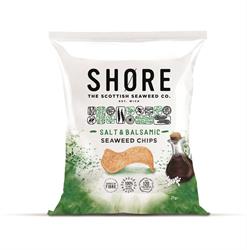 Shore Scottish Seaweed Salt & Balsamic Seaweed Chips  25g