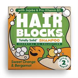 Shower Blocks Hair Blocks Solid Shampoo - Orange & Bergamot - All hair types