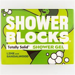 Shower Blocks Shower Blocks Solid Shower Gel in Lime & Sandalwood 100g