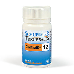 Schuessler Combination 12 Tissue Salts 125 Tabs